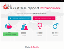 Tablet Screenshot of geolib.fr